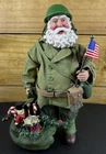 Possible Dreams Clothique Military Santa Claus Figure Us Army World War 2 RARE