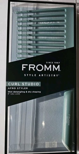 Fromm Professional Curl Studio 9″ Afro Styler Rake Comb for Detangling and…