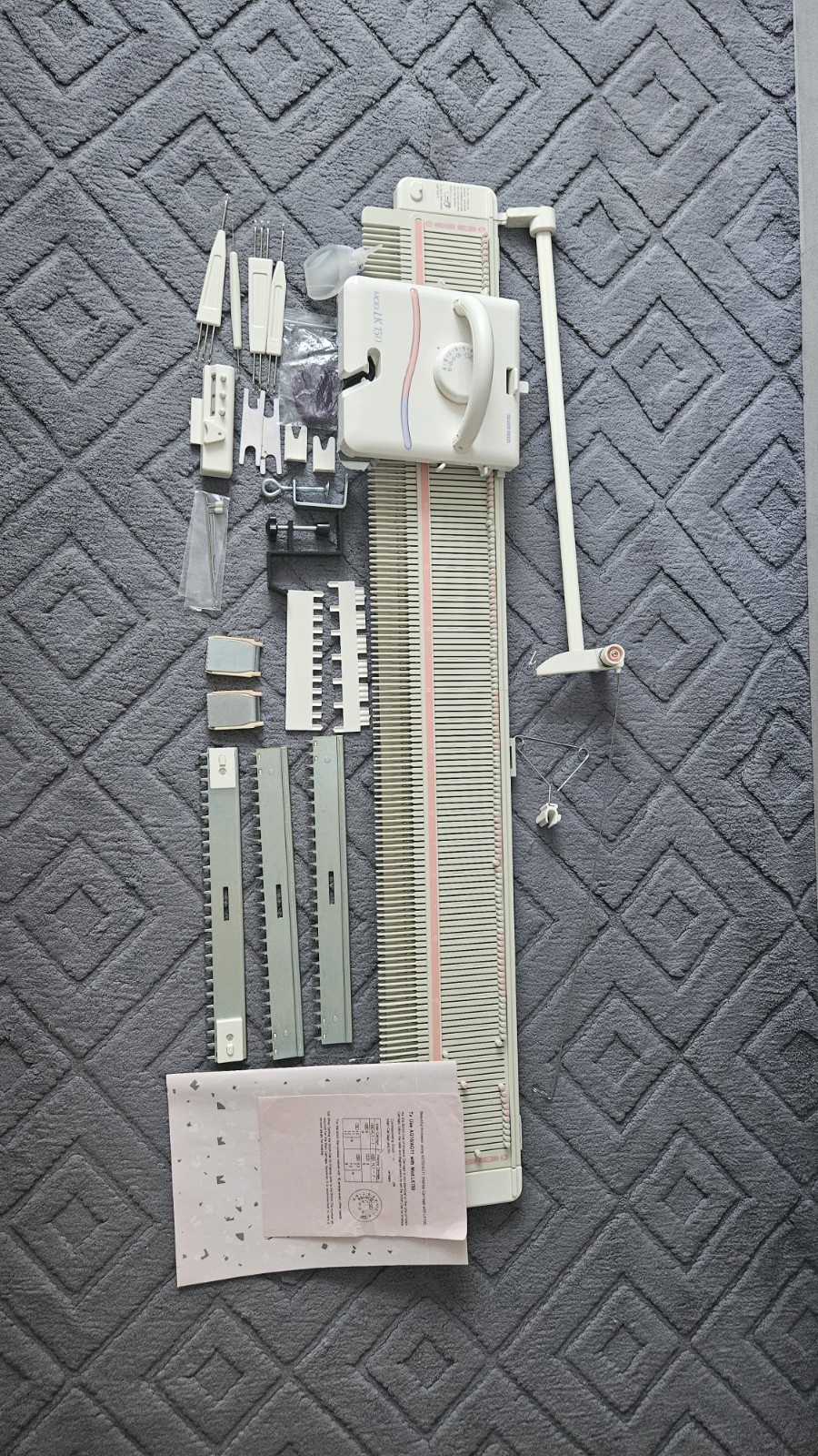 Silver Reed LK150 Knitting machine. Used a couple times 