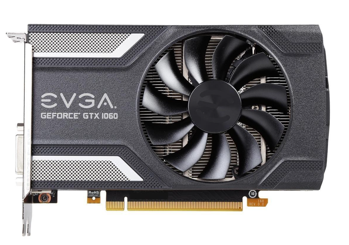 EVGA GeForce GTX 1060 6GB DDR5 Graphics Card (06GP46161KR) for