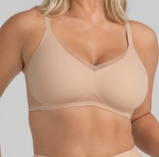 Honeylove Liftwear Crossover Bra Color Sand Size Large 38 B/C