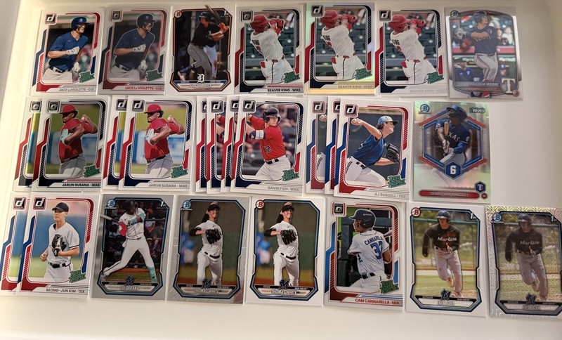2026 MLB PROSPECT LOT 🔥🔥🔥 16 1st Bowman 72 Cards Total