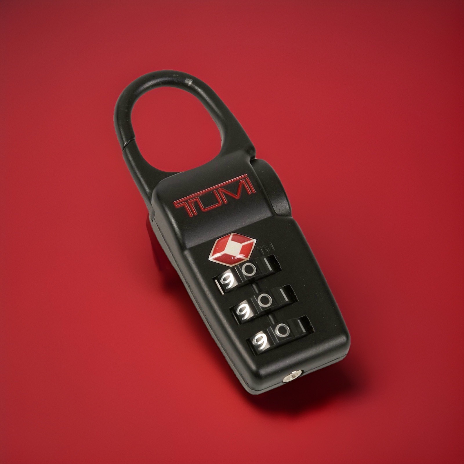Combination Lock Clip In Black - Tsa Compliant