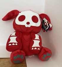 Skelanimals Dax The Dog Red Bean Bag Plush W/ Tags