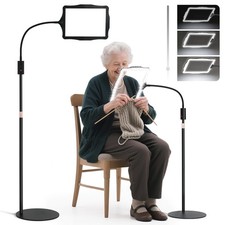 Cojoycs Large Floor Magnifying Glass Light And Stand 48-Led Lighted Adjustable