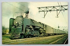 New York Central 3130 Mohawk Locomotive Photochrome Postcard 1956