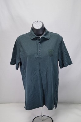 NWT Corneliani ID Green Cotton Knit Polo Shirt Size 54 US 44