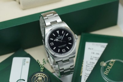 Rolex Explorer I 124270 Stahl Full Set