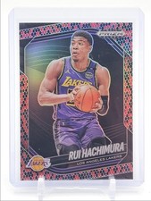 RUI HACHIMURA 2024-25 PANINI PRIZM BLACK SNAKESKIN LAKERS #132 Q5300