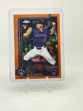 2025 Topps Chrome Update Ryan Rolison Orange Refractor /25 #USC123 RC Rockies