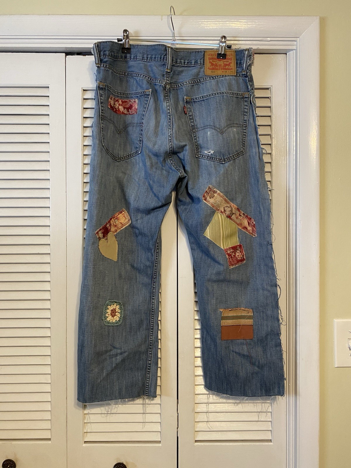 Upcycled Levi’s Patchwork Jeans Reworked Patchwor… - image 9