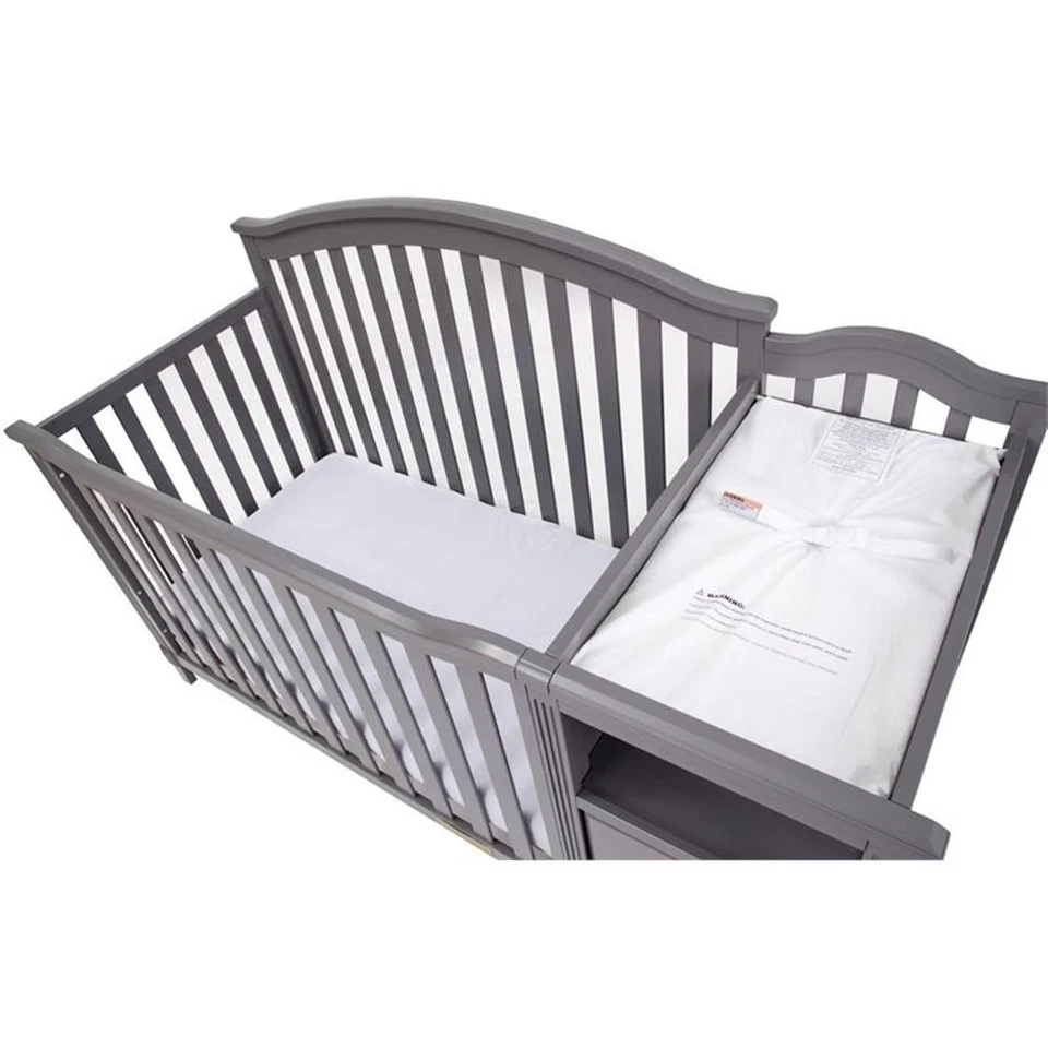 AFG Muebles Bebé Kali 4 en 1 Convertible Cuna y Cambiador Gris Foto 4 de 4