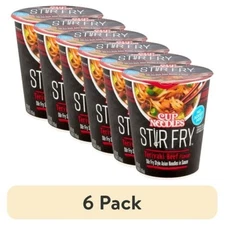 (6 pack) Nissin Foods Cup Noodles Stir Fry Ramen Noodles,  3.0 oz Cup