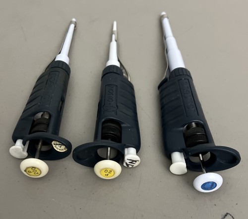 Gilson Pipetman Pipette Set X3 P-20, P-1000, P-200