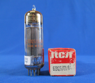 RCA 6BQ5 EL84 Vacuum Tube Gray plate Disc Getter  TV-7 Tested New Old Stock