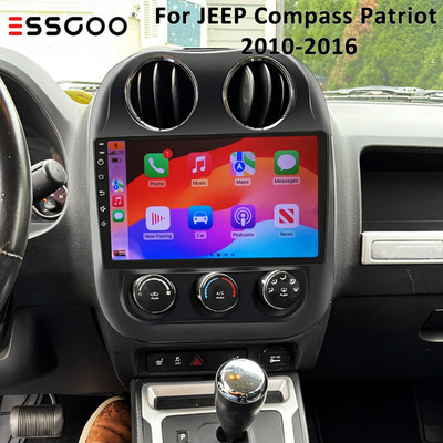 For Jeep Patriot/Compass 32GB Apple CarPlay Android 14 Car Stereo GPS Radio WIFI