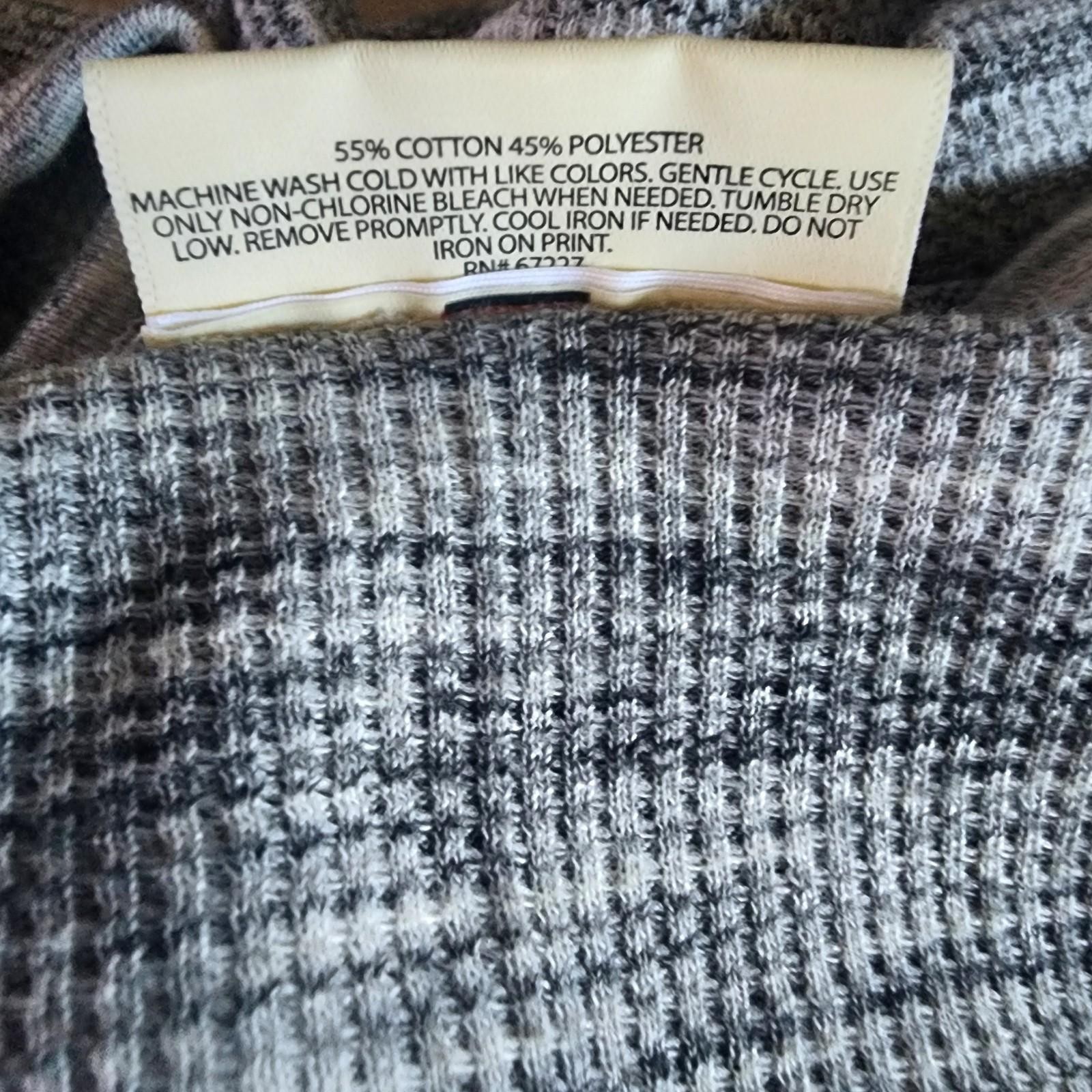 BOBBIE BROOKS Women's Gray 2 PC Pajama Set Sleepwear Sz S Long Sleeves Long Pant thumbnail 5