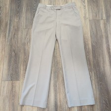 Anne Klein Grey Dress Pants Women's SZ 10 Office Business Flat Front