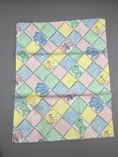 Vintage Baby Child Pillowcase Duck Dog Cat Elephant Unisex Yellow Blue Pink Gree