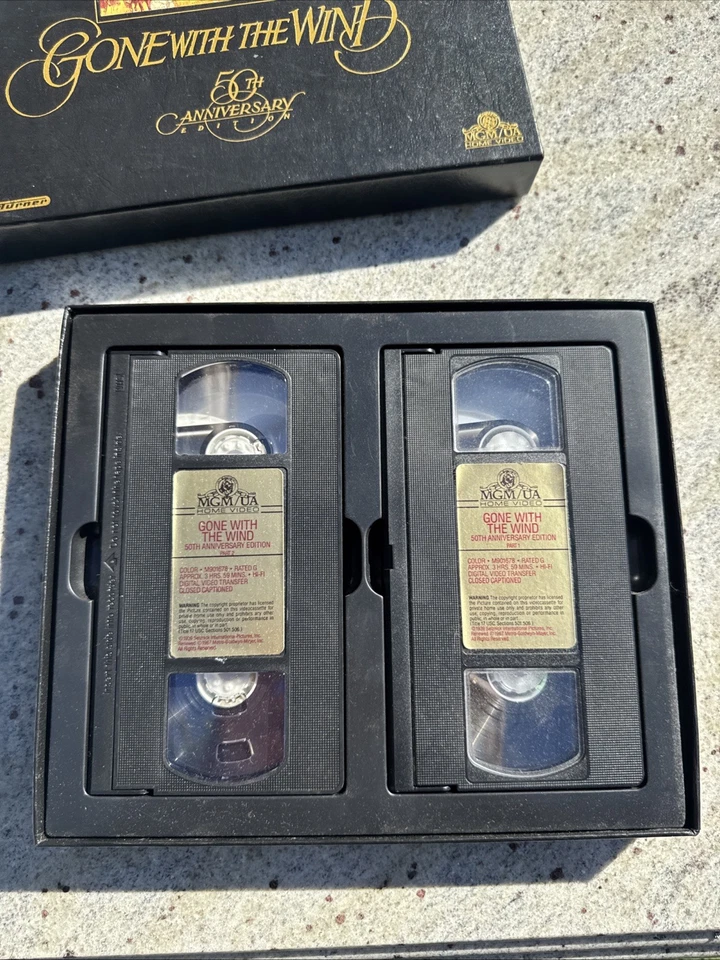 Gone With The Wind 50th Anniversary Edition HI-FI VHS Two Tape Set MGM 1989 Mint - Image 4 of 4