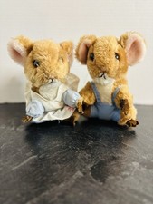 VTG Dakin Merry Mouse Plush Set 1981 Priscilla Hillman Set Of 2