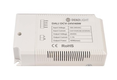 DEKO-LIGHT Netzgerät BASIC DIM CV EUP40D-1W24V-0 Kunststoff weiß 40W IP20 L122xB