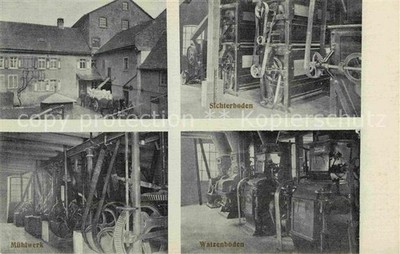 Nieder-Eschbach Walzenmuehle von Karl Laupus Sichterboden Walzenboden Muehlwerk
