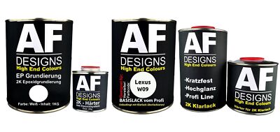 FÜR Lexus W09 Tusk White 3.7L Autolack SET 2K Epoxid Grundierung Klarlack