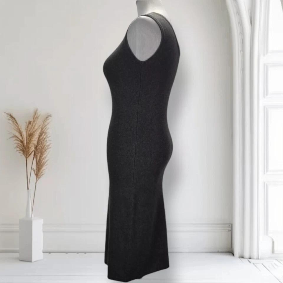 Vestido midi Allen Schwartz tejido cachemir seda talla S Foto 4 de 4