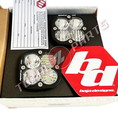 Baja Designs  Squadron Pro Pair LED 3'' Light Pods White Driving/Combo & Harness