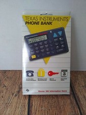 Vintage 1987 Texas Instruments Phone Bank NOS