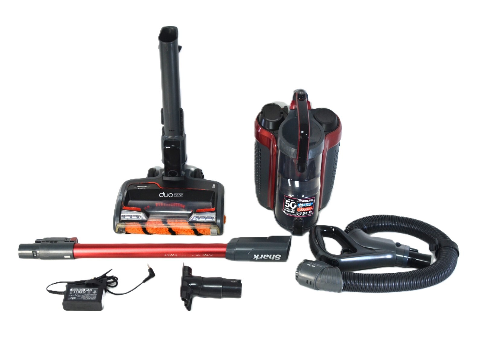 Shark Cordless DuoClean True Pet Upright Vacuum Cleaner Red