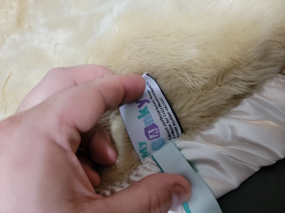 "Manta My Banky Baby Lovie Lovey 15"" Billy Button Bear borde satinado" Foto 3 de 4