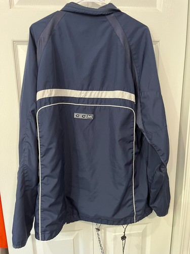 VINTAGE CCM USA Hockey Blue Team Jacket L Pro Stock Team Rilasciata in perfette condizioni - Foto 3 di 3