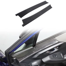 Carbon Fiber Inner Door Armrests Stickers Trim For Subaru CROSSTREK 2024+