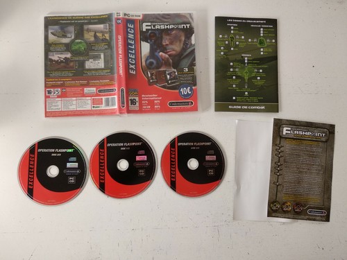 Operation Flashpoint 1 + Extensions Red Hammer & Resistance - Jeu PC FPS En Français - Bon État