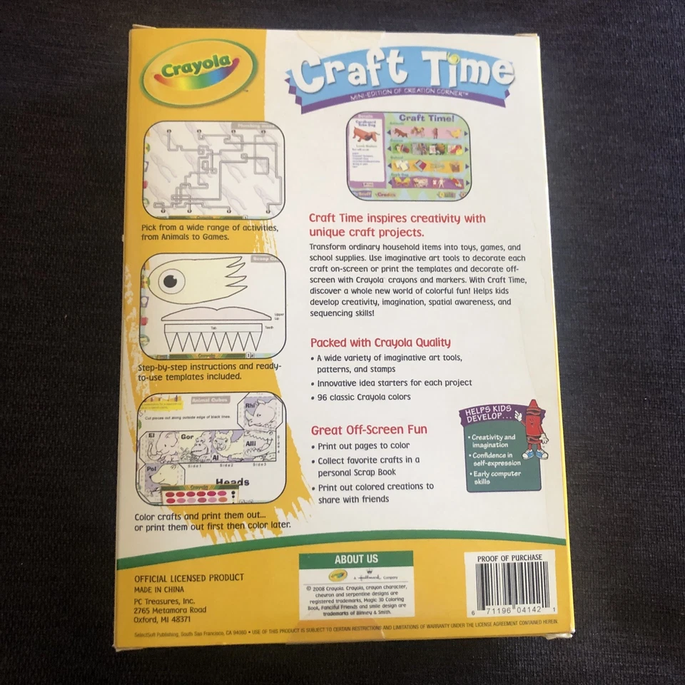 Crayola Craft Time ~ Mini-Edition of Creation Corner (Craft Projects) CD-ROM NEW - Image 3 of 4