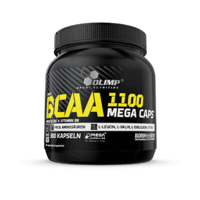 Olimp BCAA 1100 Mega Caps 300 Kapseln + FREE SAMPLE!