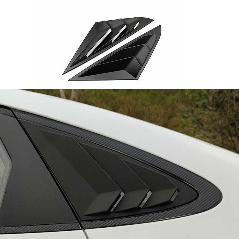 Matte Black For Hyundai Sonata Cover Decor Side Window Louver Shutter 2020-2023