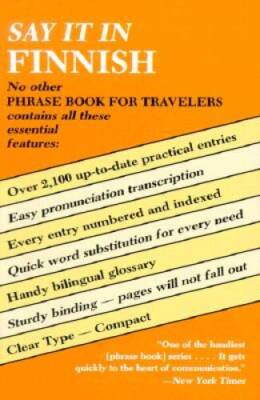 Say It in Finnish (Dover Language Guides Say It Series) - Paperback - GOOD