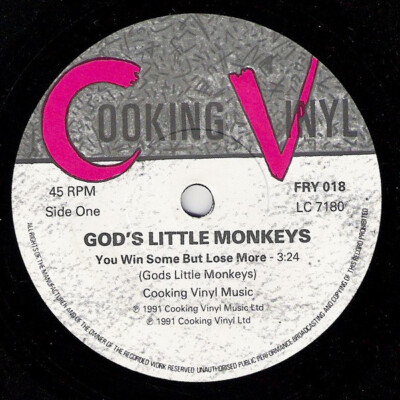 God's Little Monkeys - You Win Some But Lose More (7'')