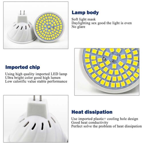 5W 8W 10W Lamp Led Bulb Light Cup floodlight E27 E14 AC 220V Gu10 MR16 Spotlight - Picture 10 of 14