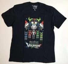 Men s Voltron Legendary Defender Size L Black T-Shirt Lootwear Exclusive