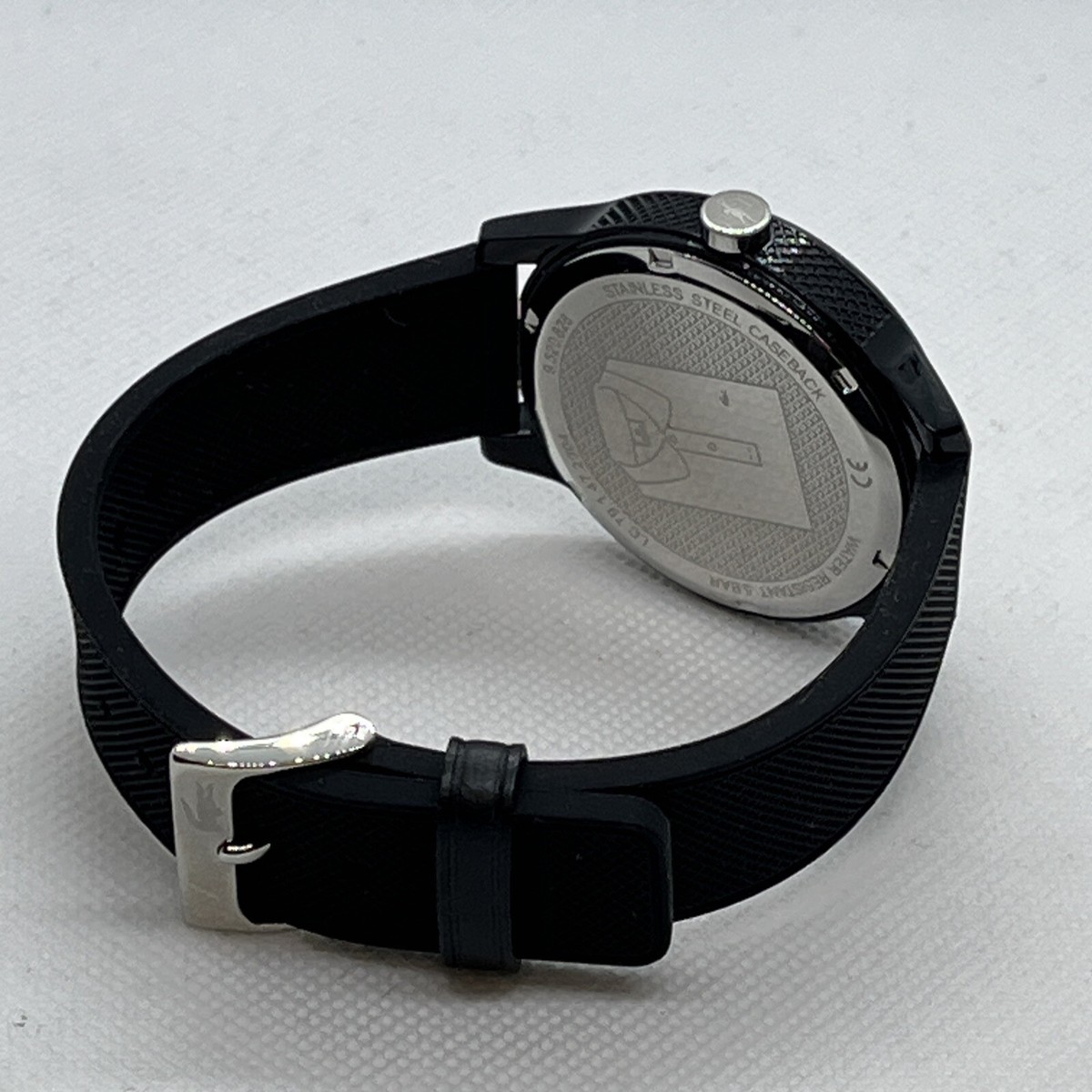 Lacoste 791472904 Men Black Silicone Strap Analog Dial Quartz