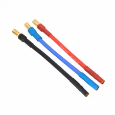 1set RC Quadcopter Motor Controller Bullets 5.5mm M to 3.5mm F 12AWG 4~20" wire