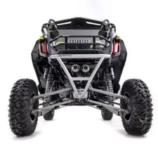 HMF Racing Defender Rear Bumper Guard Steel Silver Honda Talon 1000R | 1000X