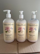 Crabtree Evelyn SUMMER HILL Body Lotion 16.9 oz/500ml - Lot of 3 Jumbo Size