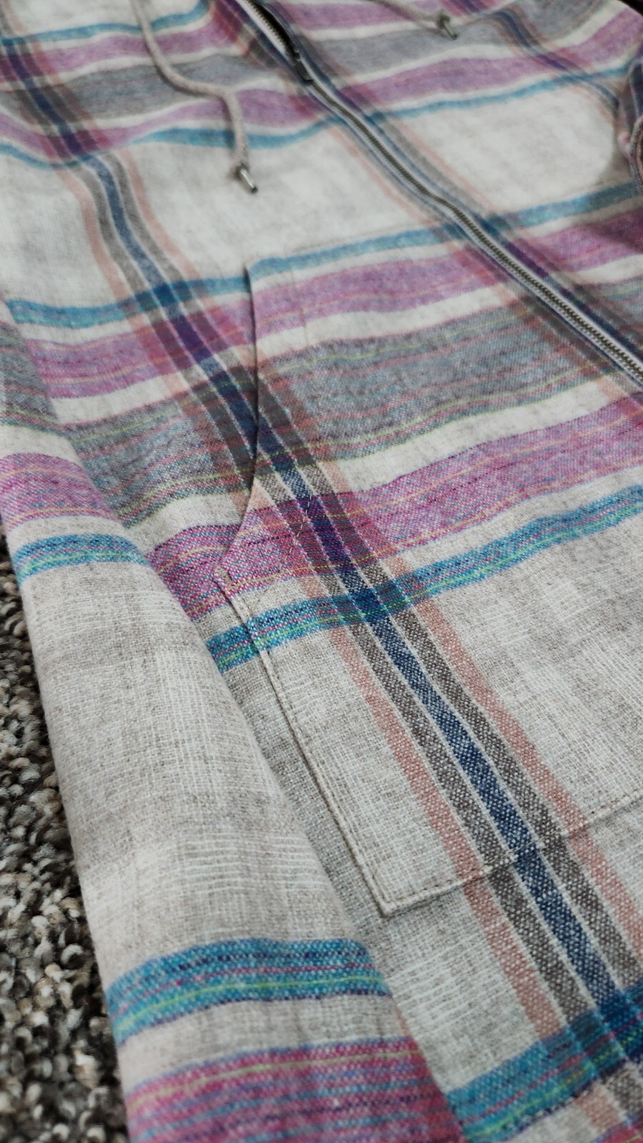 $179 Pendleton TM180 Wool Multi Plaid Stripe Full… - image 9