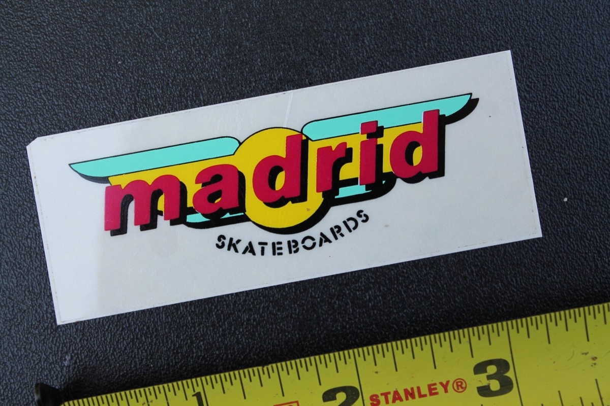 レア 80s Madridskateboards sticker Vintage 1980's Madrid