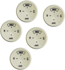 5PCS Baseboard Heater Thermostat Temperature Control Dial Knob Replacement, Base